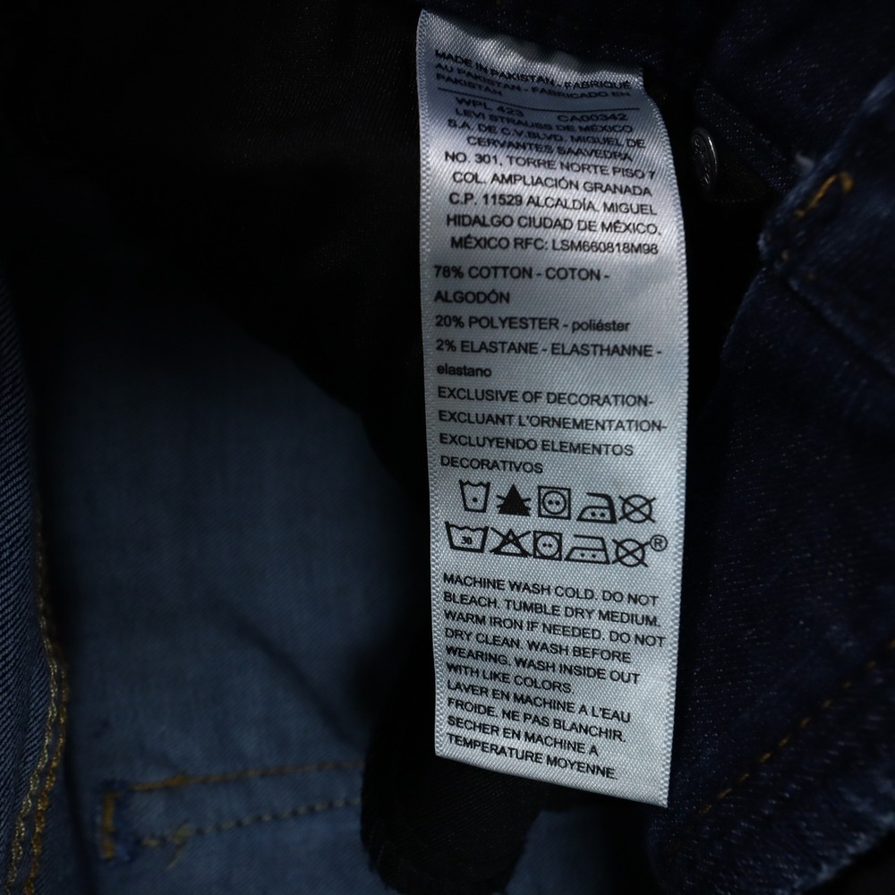 Levi Strauss Signature Gold Label Totally Shaping High Rise Skinny Jeans 2 Long - Picture 9 of 14